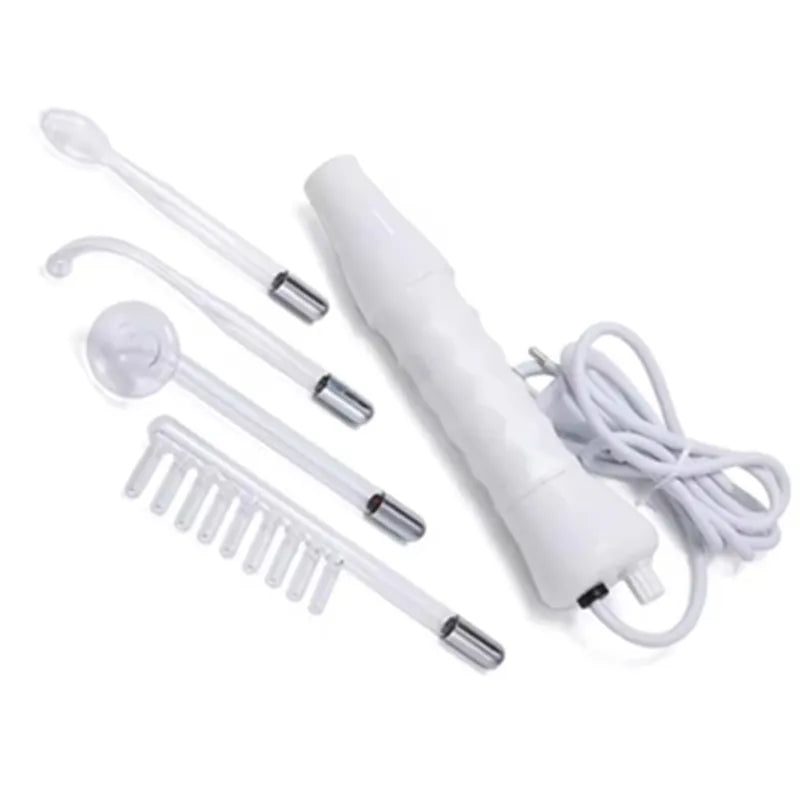 DermalGlow HF: Bastão de Alta Frequência com Eletrodos Neon Argônio Rosto & Cabelo