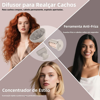 Ionique Skin Vibe: Secador Profissional com Plasma e Íons, Bivolt